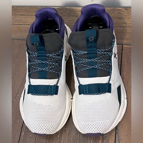 On Running Shoes - On Cloudnova Undyed/Purple/Forrest Size 8